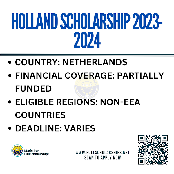 Holland Scholarships (Non-EEA) 2023/2024 Application Update
