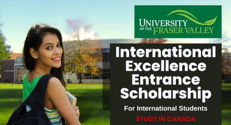 UFV International Excellence Entrance Scholarship in Canada, 2023