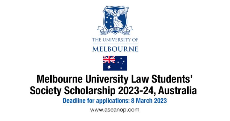University of Melbourne Doctor of Law (LLD) Scholarship 2023