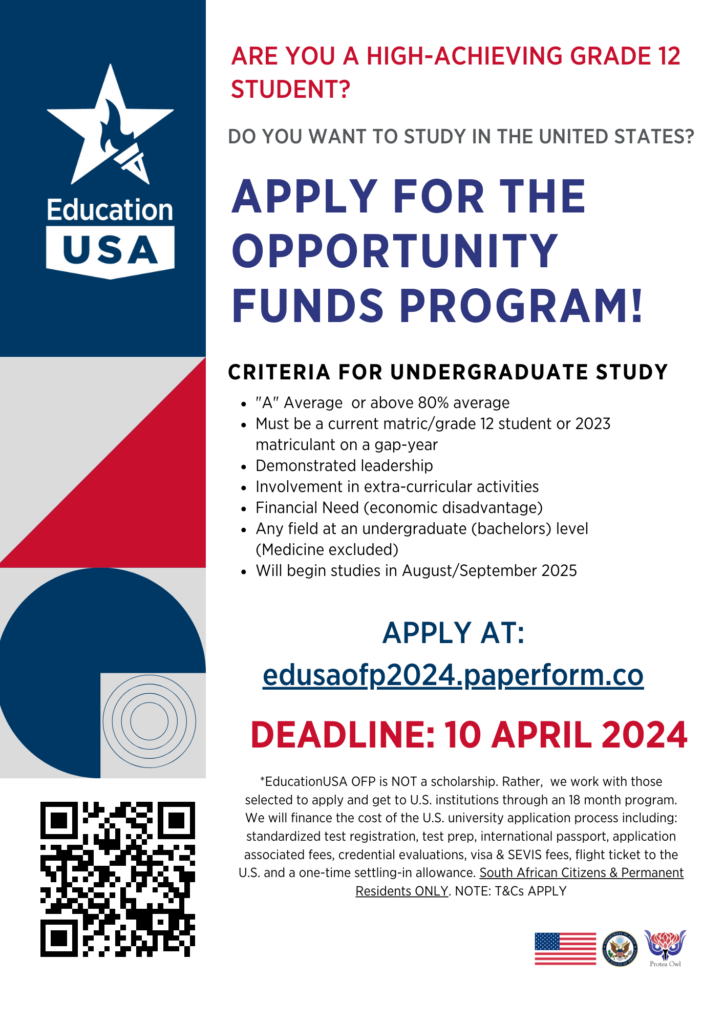 US Embassy EducationUSA Opportunity Funds Program (OFP) 2023/2024